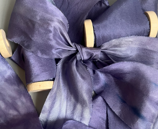 Marbled Violet Silk Ribbon-3 Yards